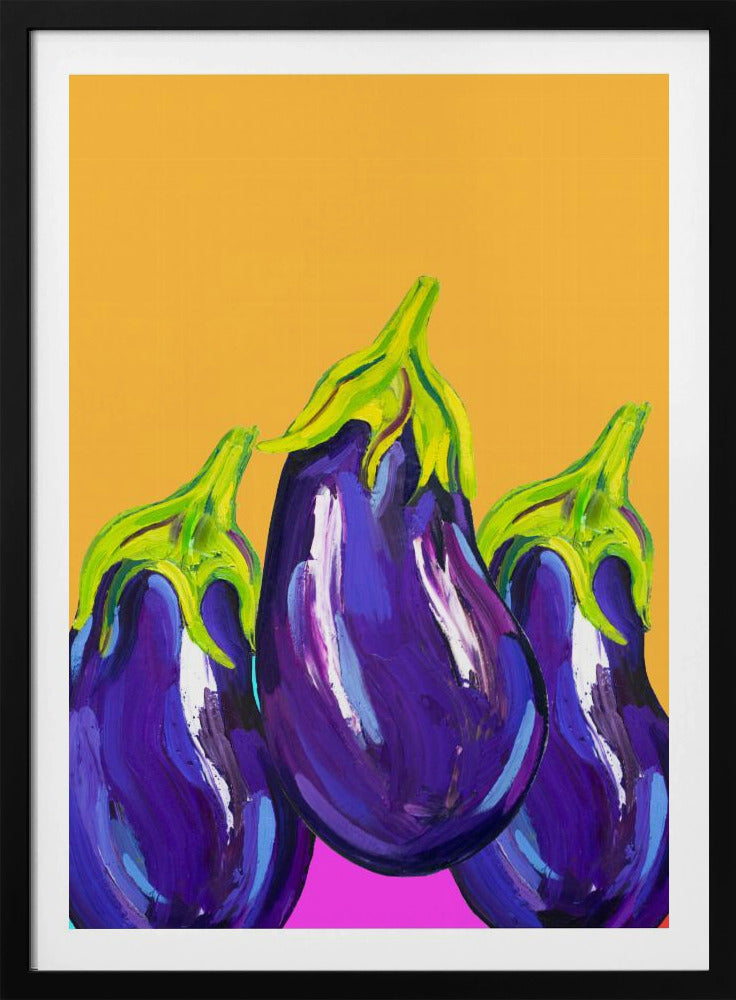 Groovy Aubergines | Poster