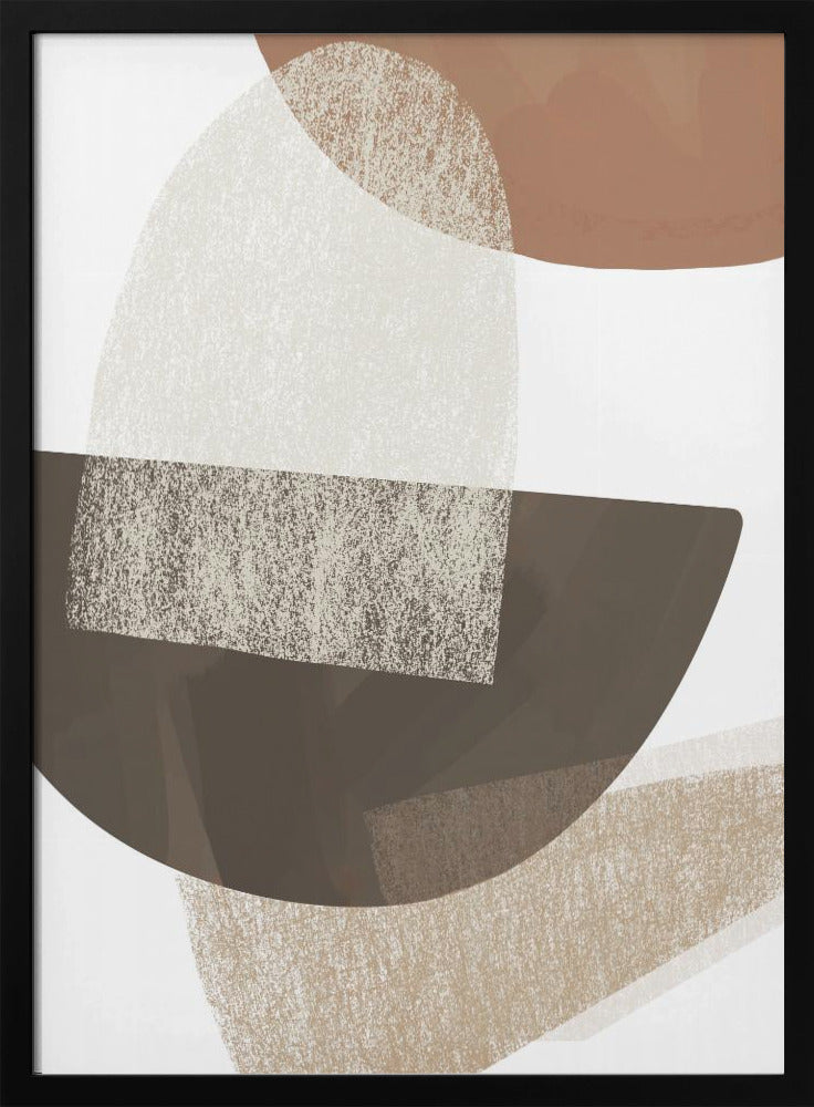 Earth Tone Geometric Art | Poster