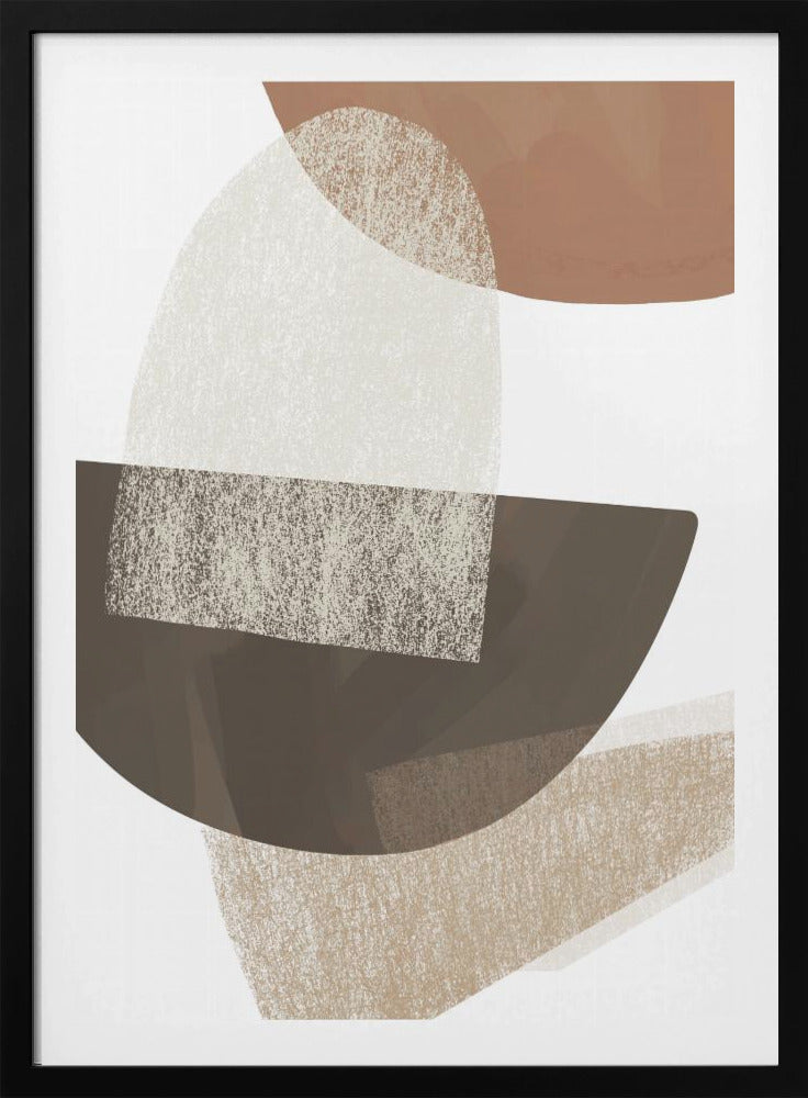 Earth Tone Geometric Art | Poster