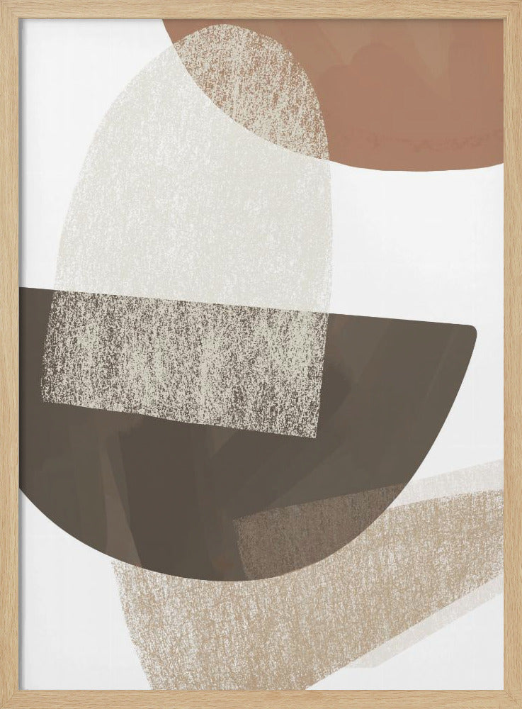 Earth Tone Geometric Art | Poster
