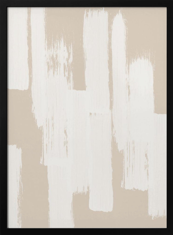 Beige Brush Strokes | Poster