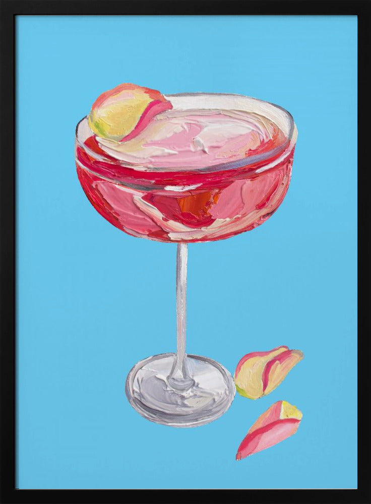 Sparkling Rose Gin Cocktail | Poster