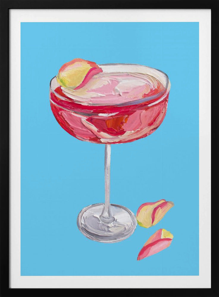Sparkling Rose Gin Cocktail | Poster