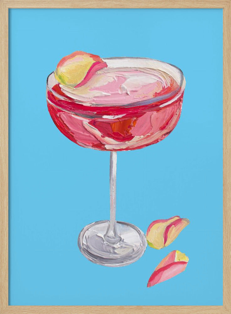 Sparkling Rose Gin Cocktail | Poster