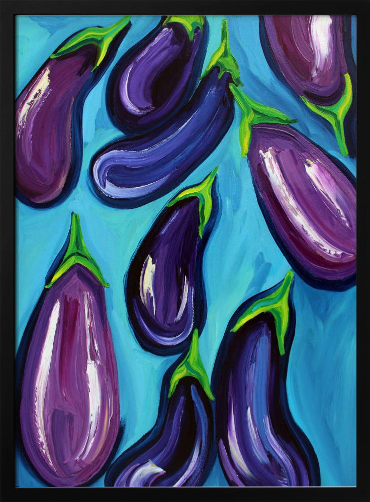 Aubergines Rain | Poster