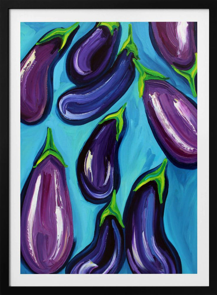 Aubergines Rain | Poster