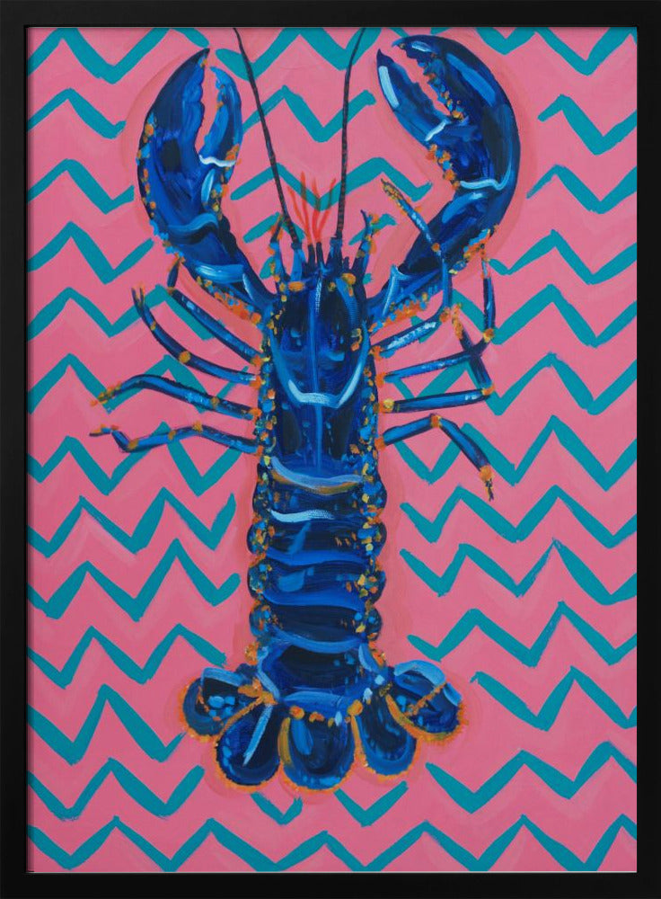 Lobster On Zigzag | Poster