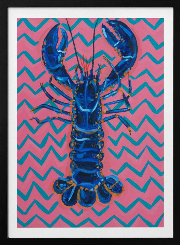 Lobster On Zigzag | Poster