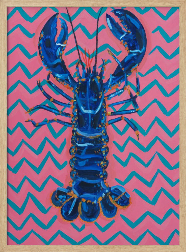 Lobster On Zigzag | Poster
