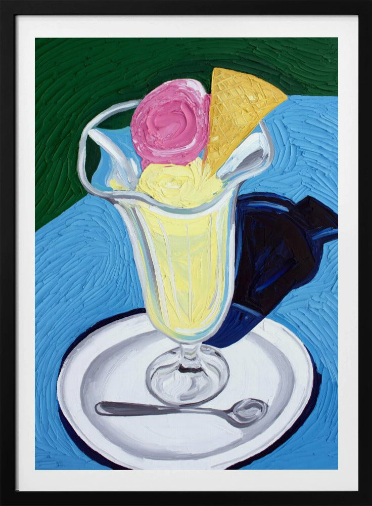 Raspberry and Vanilla Ice Cream | Poster
