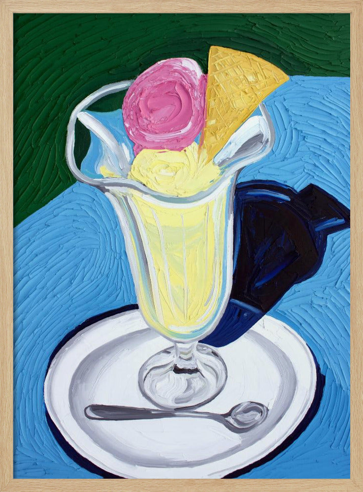 Raspberry and Vanilla Ice Cream | Poster