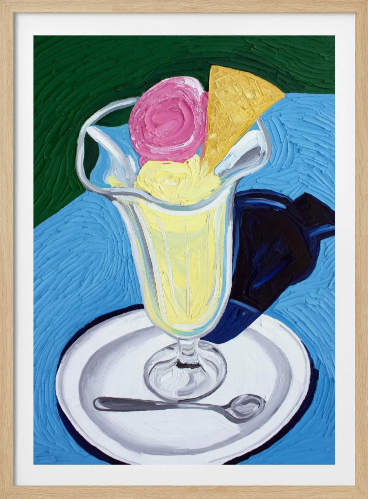 Raspberry and Vanilla Ice Cream | Poster