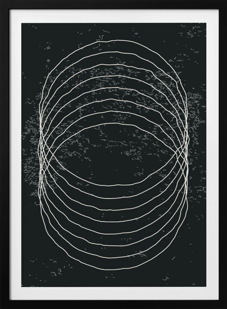 Black and White Circles | Poster
