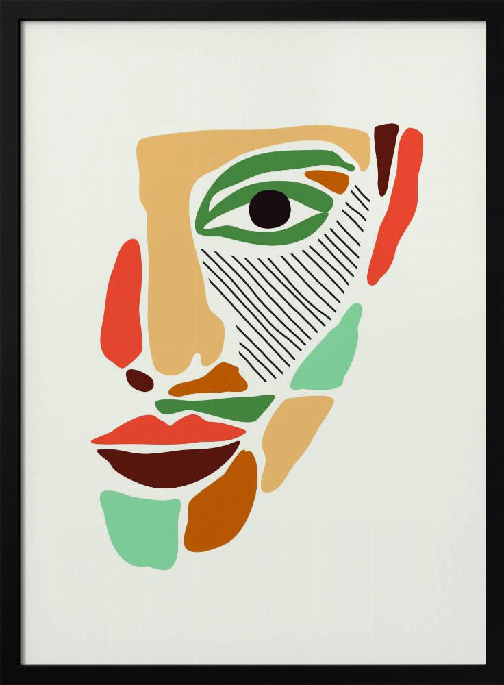 Color Abstract Faces #2 | Poster