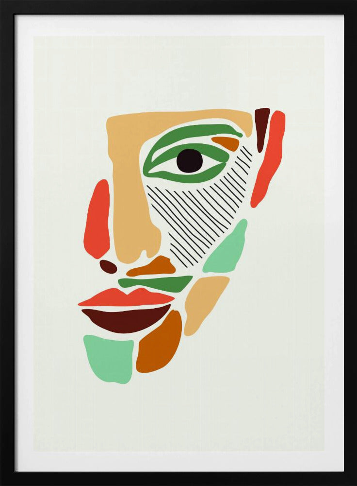 Color Abstract Faces #2 | Poster