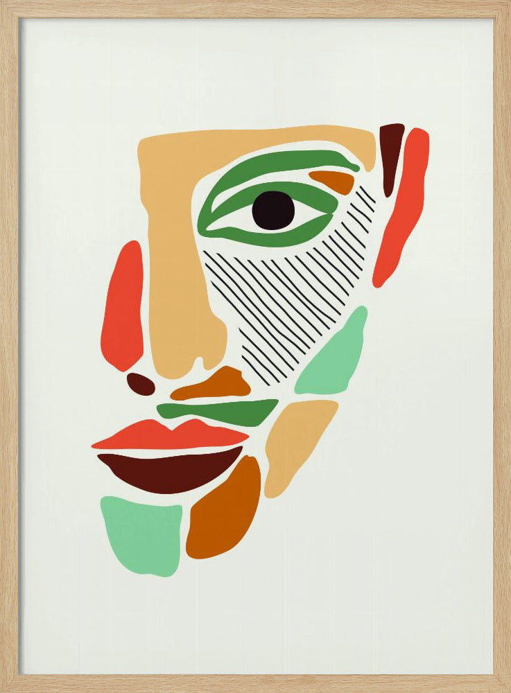 Color Abstract Faces #2 | Poster