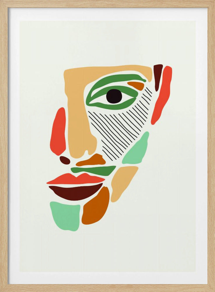 Color Abstract Faces #2 | Poster