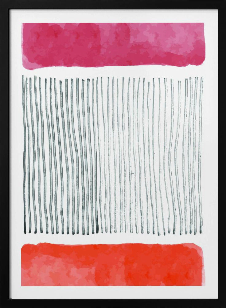 Watercolor Lines Series #4 | Poster