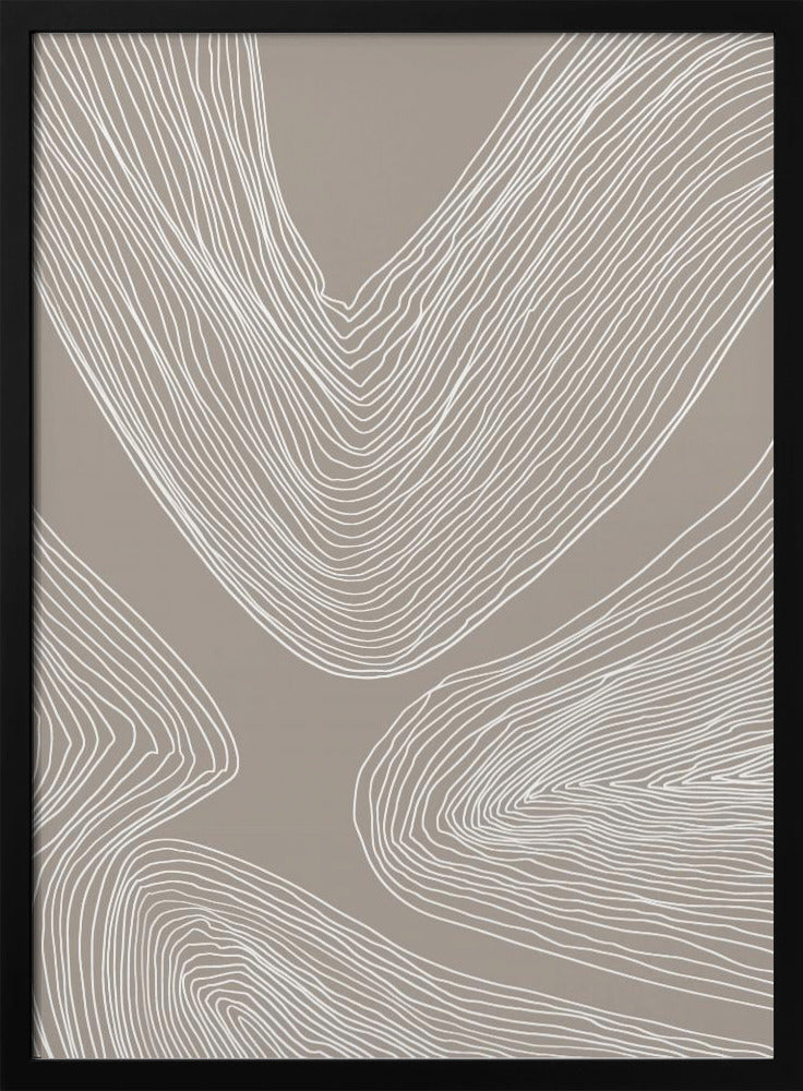 Flowing Contours Line Art | Poster
