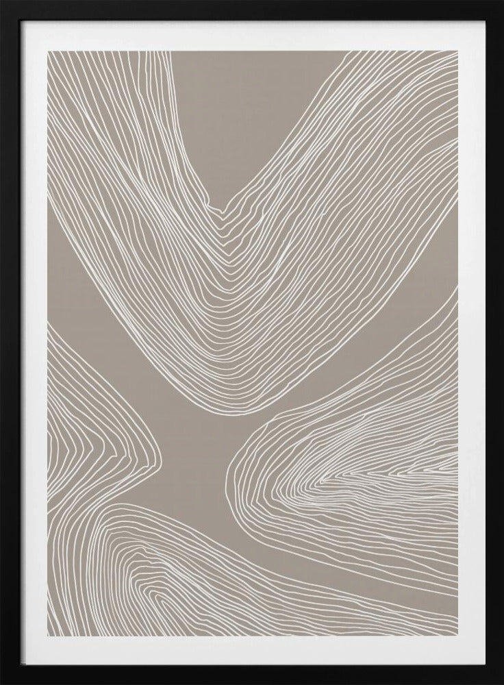 Flowing Contours Line Art | Poster