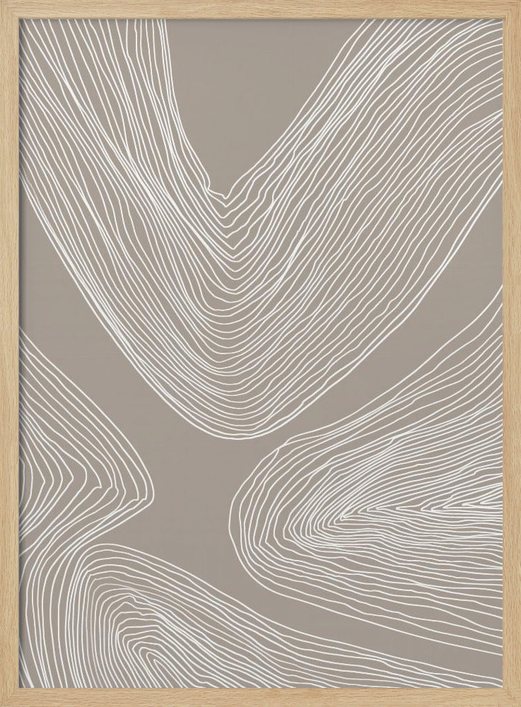 Flowing Contours Line Art | Poster