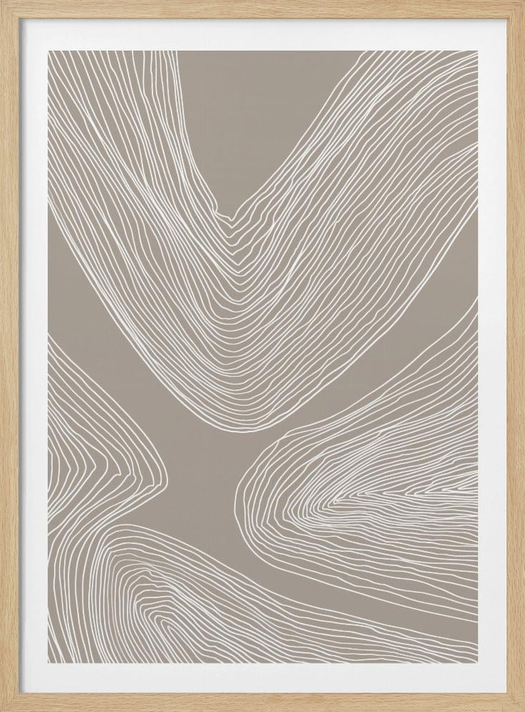 Flowing Contours Line Art | Poster