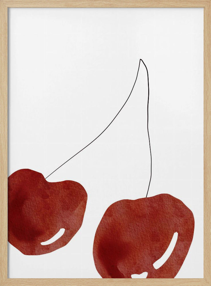 Isolated Cherries | Poster