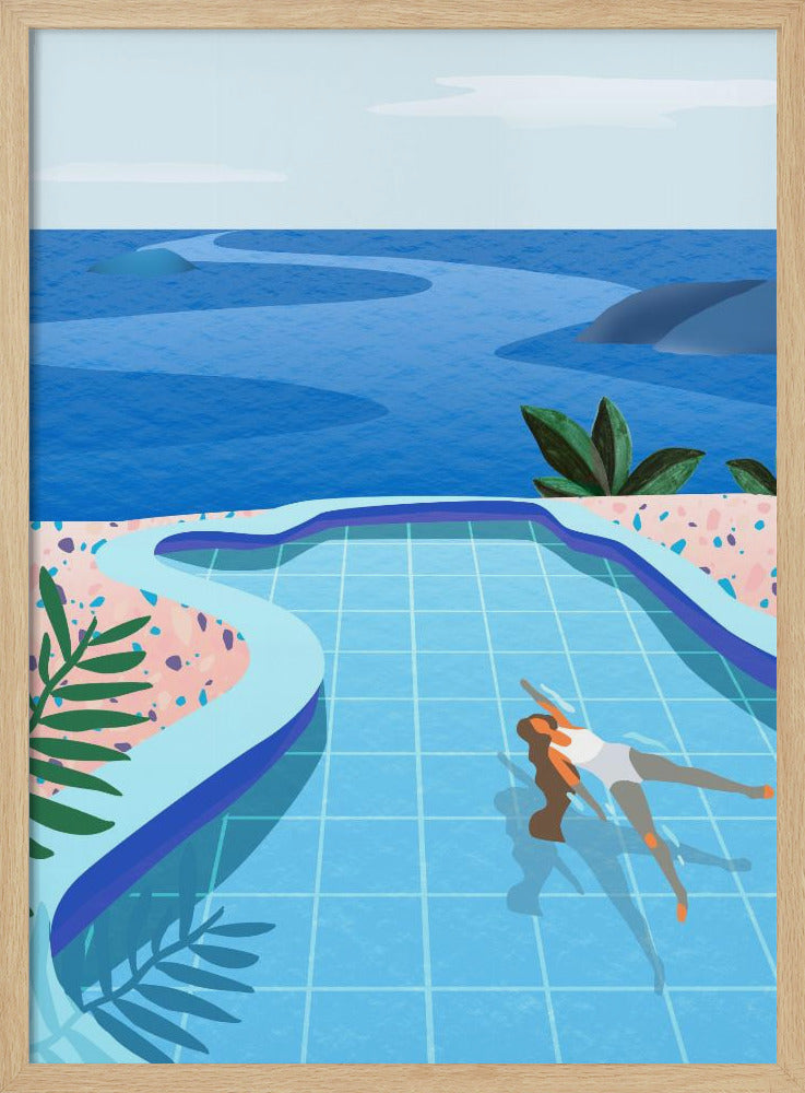 Girl in Pool | Poster