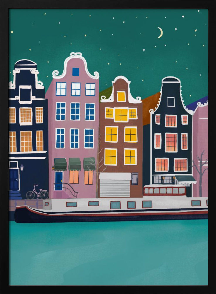 Amsterdam by night | Poster