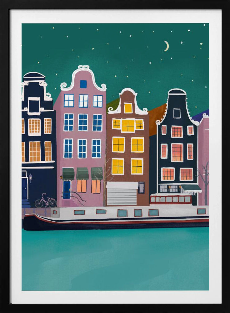 Amsterdam by night | Poster