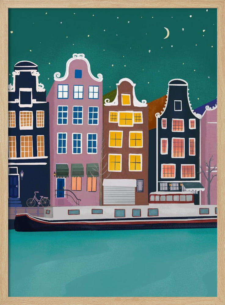 Amsterdam by night | Poster