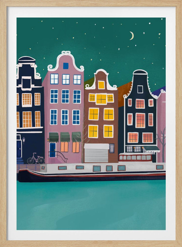 Amsterdam by night | Poster