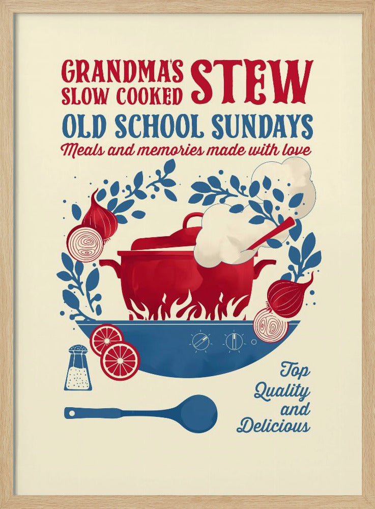 Grandmas Stew kitchen print | Poster