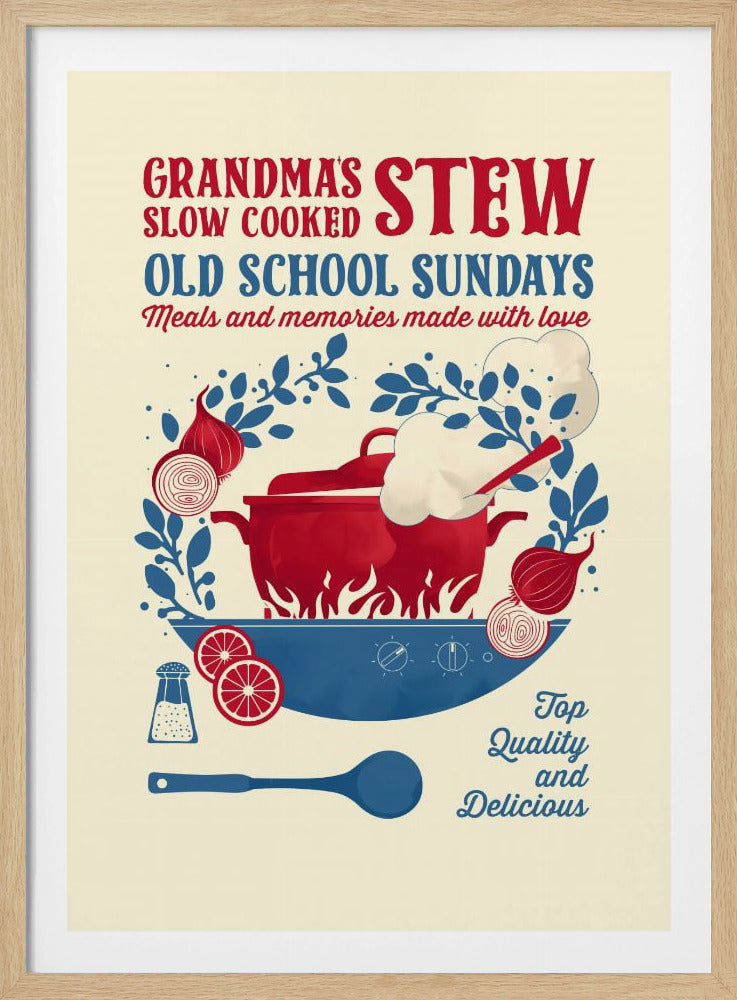 Grandmas Stew kitchen print | Poster