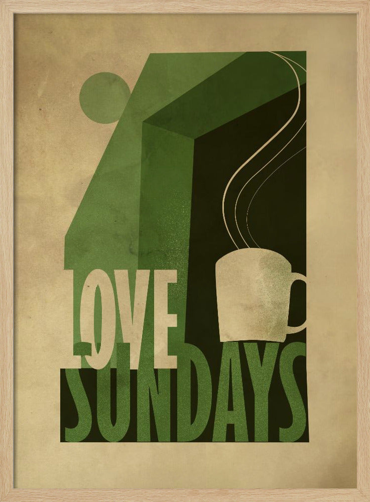 Love Sunday print | Poster