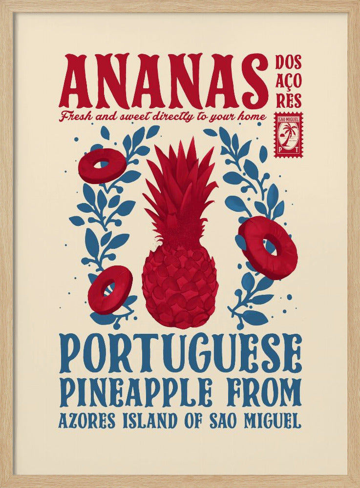 Pineapple kitchen print | Poster