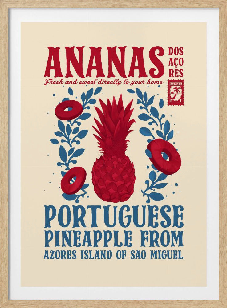 Pineapple kitchen print | Poster