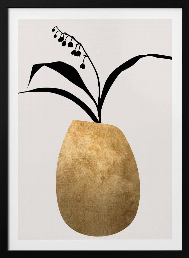 Water Lilies   Gold | Poster