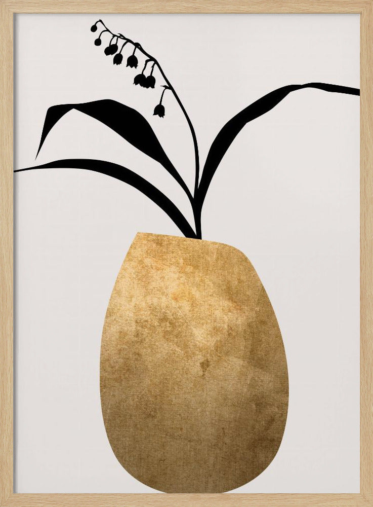 Water Lilies   Gold | Poster