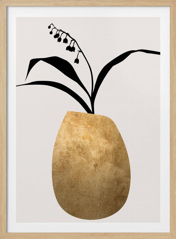 Water Lilies   Gold | Poster