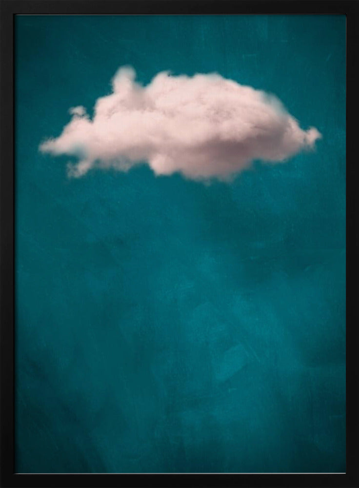 Teal / Blush Cloud No 1 | Poster