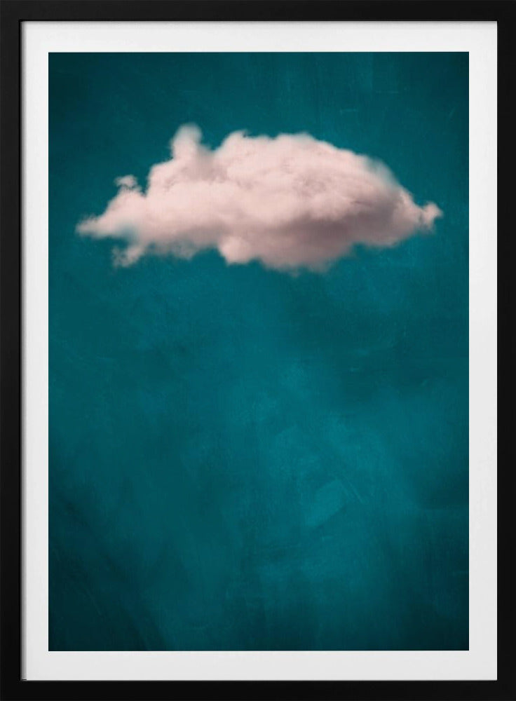 Teal / Blush Cloud No 1 | Poster