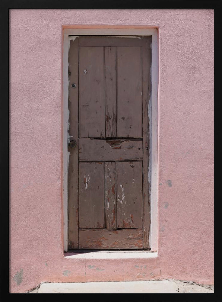 Weathered Pink Door | Poster