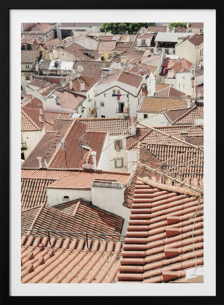 Red Tiled Rooftops | Poster