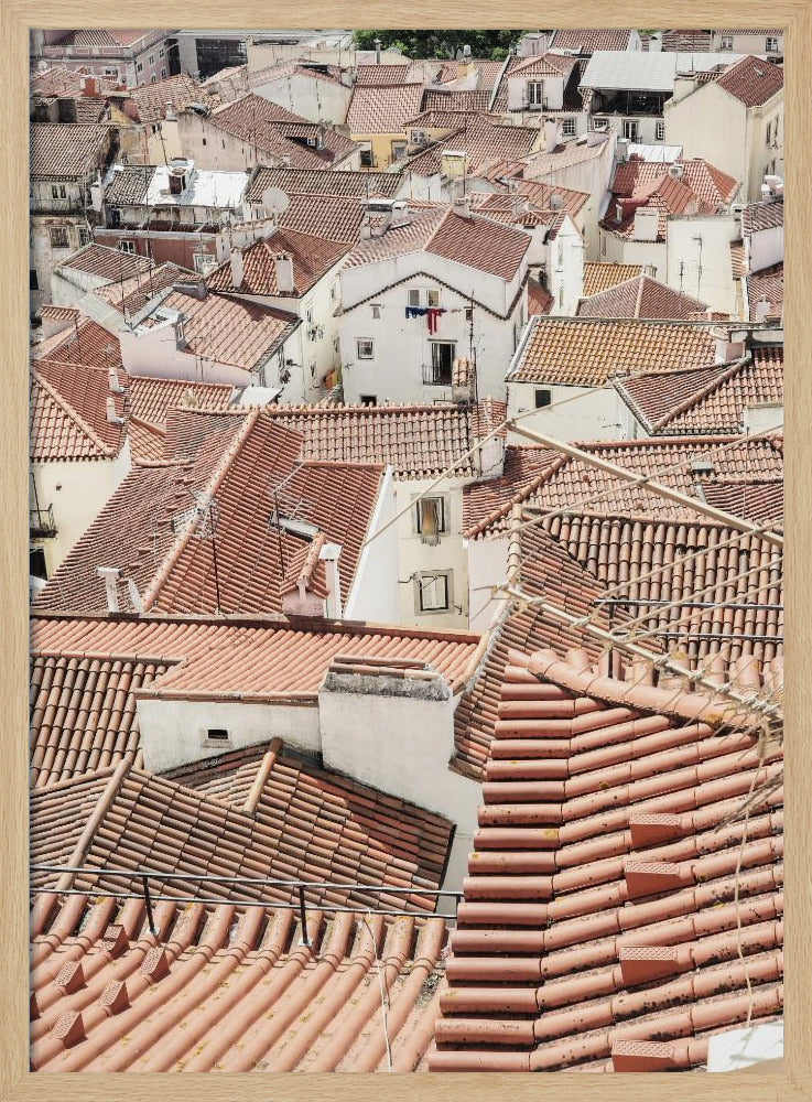 Red Tiled Rooftops | Poster