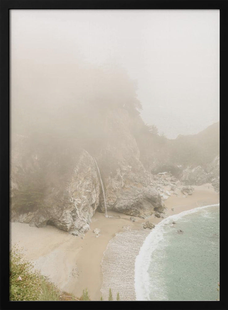 Misty Coastal Haven | Poster