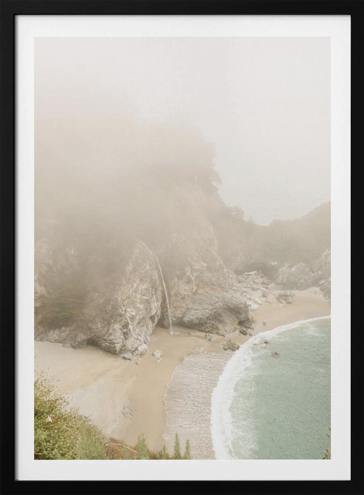 Misty Coastal Haven | Poster