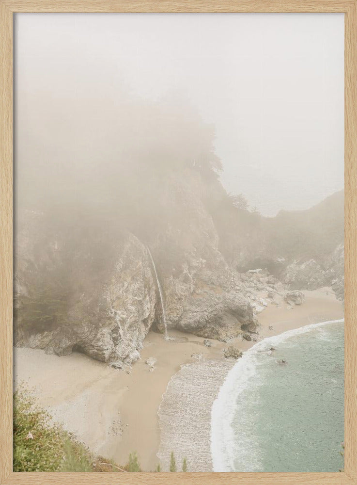 Misty Coastal Haven | Poster