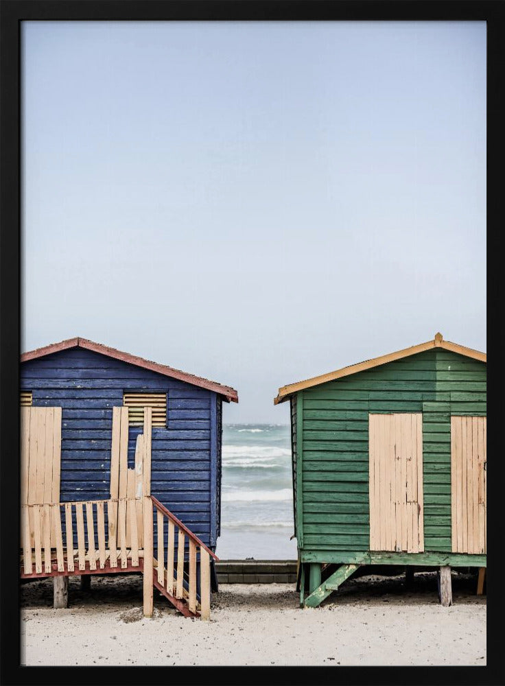 Coastal Huts Harmony | Poster