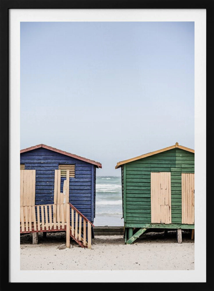 Coastal Huts Harmony | Poster